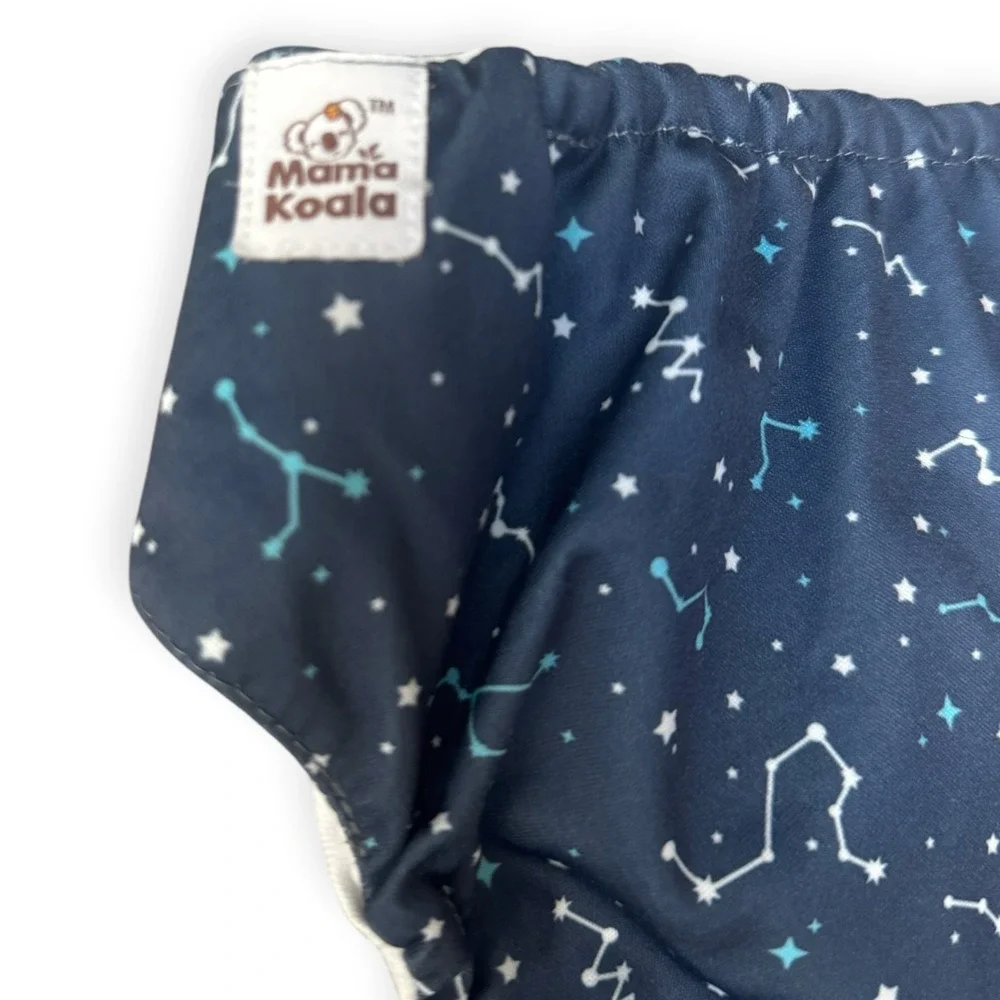 Mama Koala Cloth Diapers 2 Pack Celestial Stars Constellations Pocket Reusable